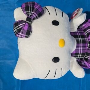 NWT Hello Kitty Sanrio x Ty In Purple Plaid